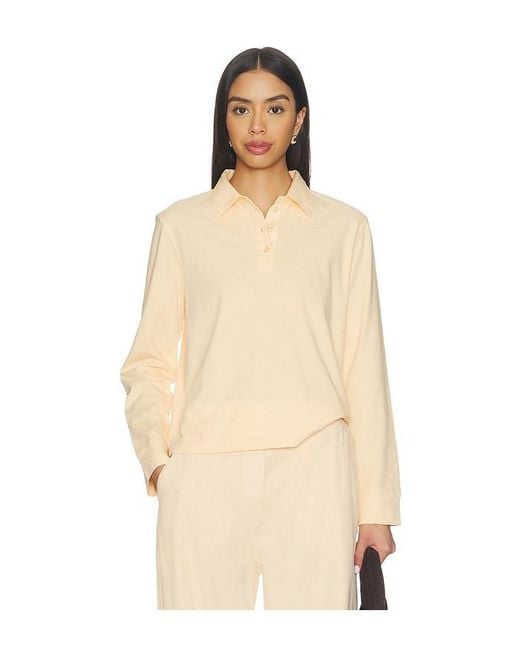 Leset Natural Margo Long Sleeve Polo