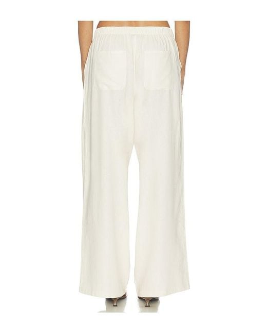 PAIGE White Jude Linen Pant