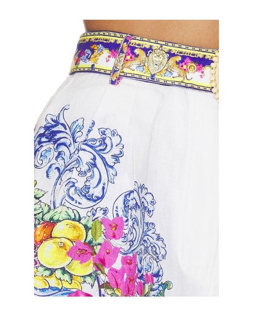 Camilla Blue Tuck Front Short