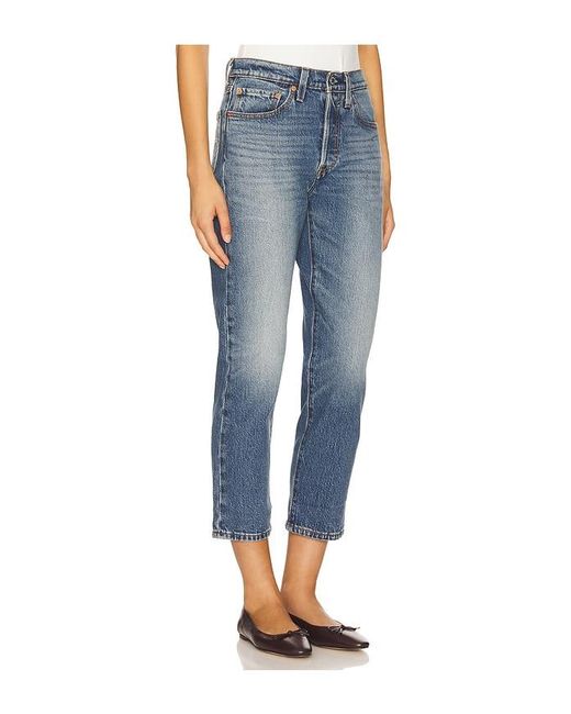 Levi's Blue 501 Crop