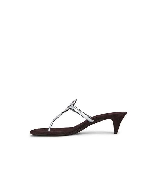 Tory Burch White Sandale Milller Square Toe
