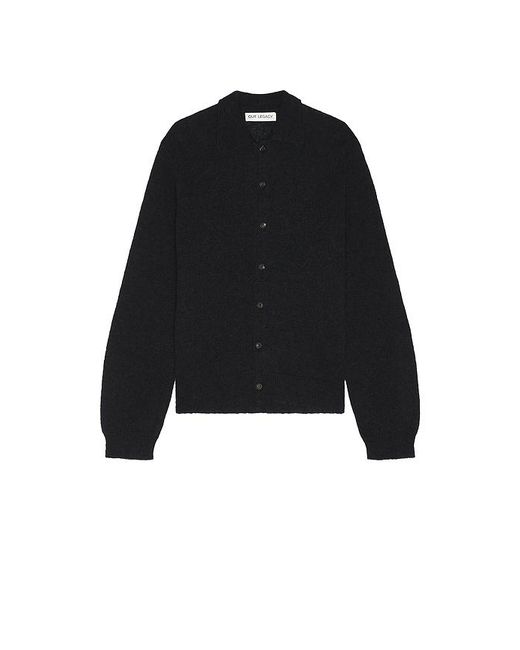 Our Legacy Black Evening Polo for men