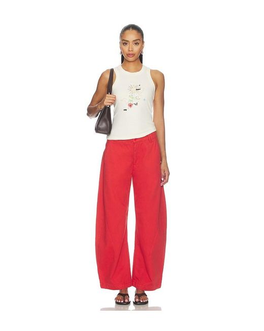 Never Fully Dressed Red Celestial Rib Tank