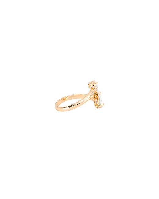 Ettika White Wrap Crystal Ring