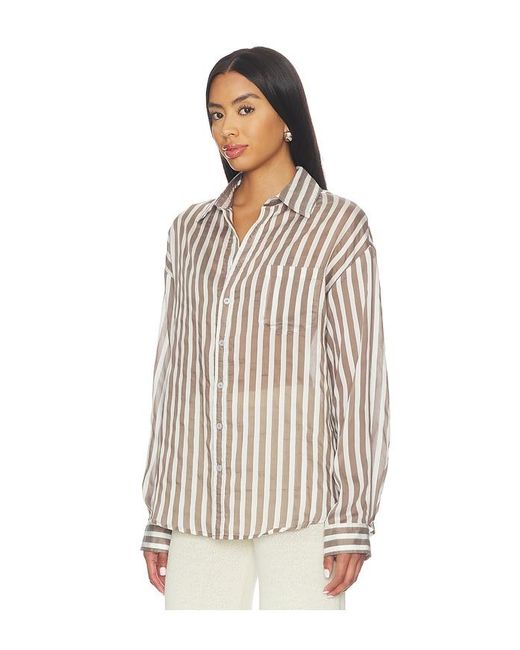 ALL THE WAYS White Minnie Button Down Top