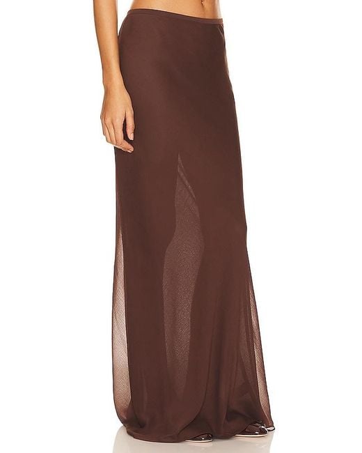 Lioness Brown Endless Maxi Skirt