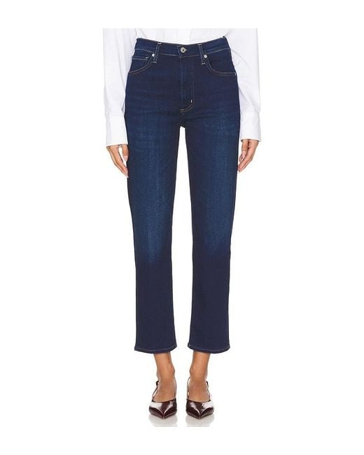 Citizens of Humanity Blue Caia High Rise Straight Jeans
