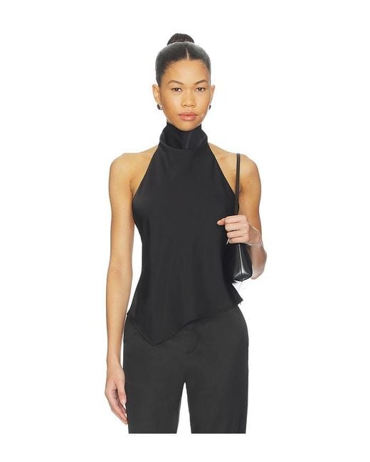 ALL THE WAYS Black Wendy Top