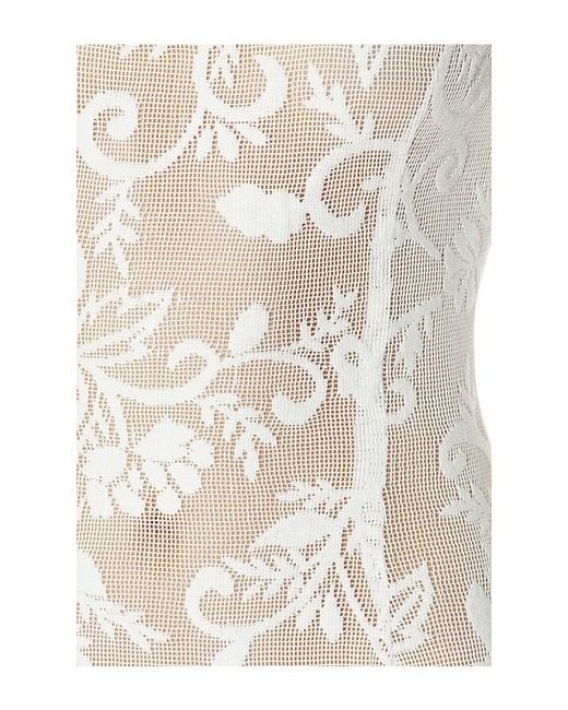 SNDY'S White Lailani Lace Mini Dress