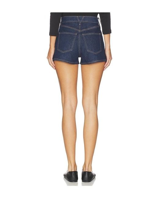 Veronica Beard Blue Elijah Short With Patch Pockets