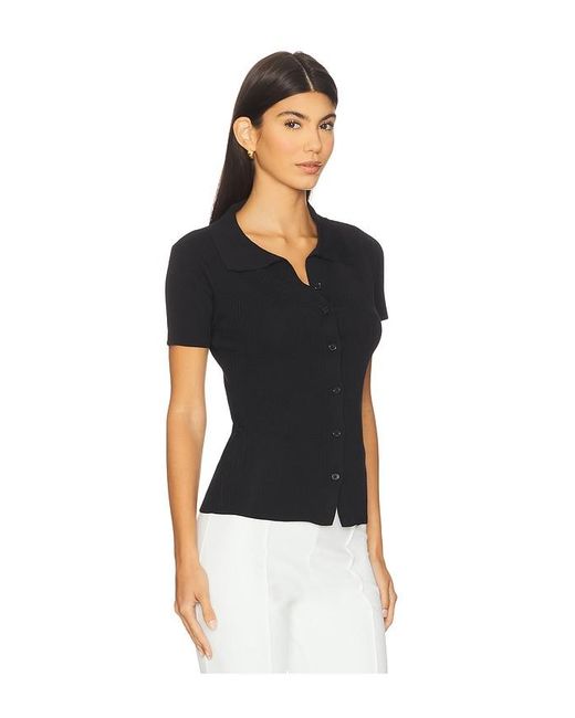 ALL THE WAYS Black Kelia Button Up Top