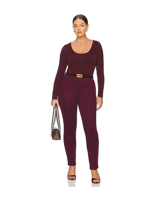 GOOD AMERICAN Red Sculpting Boss Pull On Slim Pant
