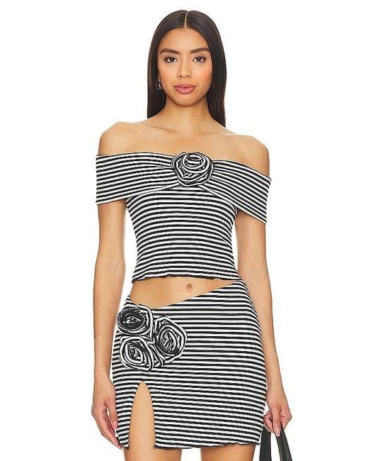 Lovers + Friends Black Luna Top