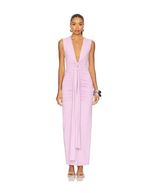 Susana Monaco White Tie Front Gathered Dress