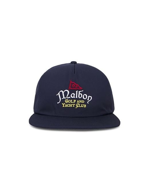Malbon Blue Yacht Club Snapback Hat for men