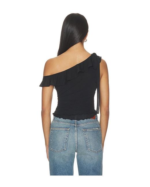 Free People Blue Isla One Shoulder Top