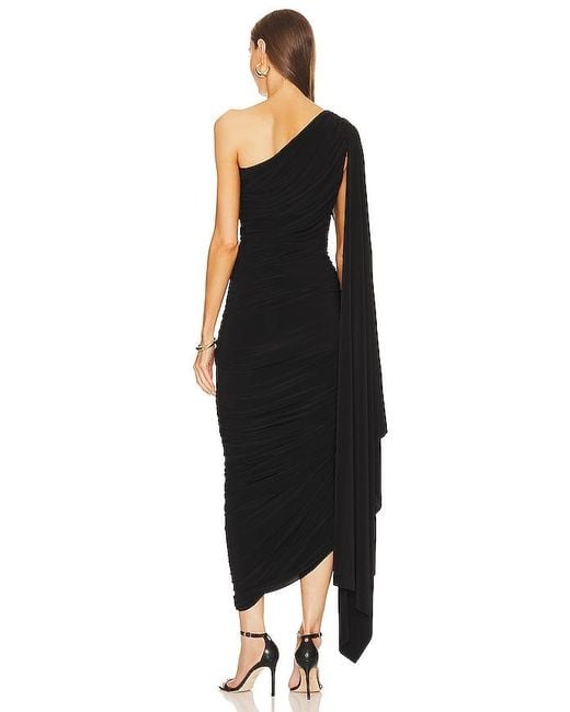 Norma Kamali Black Diana Gown W/ Sleeve