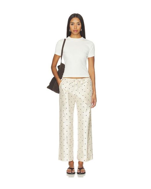 DONNI. White The Taffeta Drawstring Cargo Pant