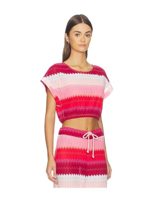 PQ Swim Red Renee Crop Top