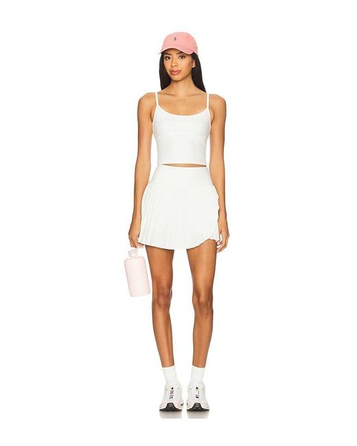 WellBeing + BeingWell White Movewell Harlow Pleated Skirt