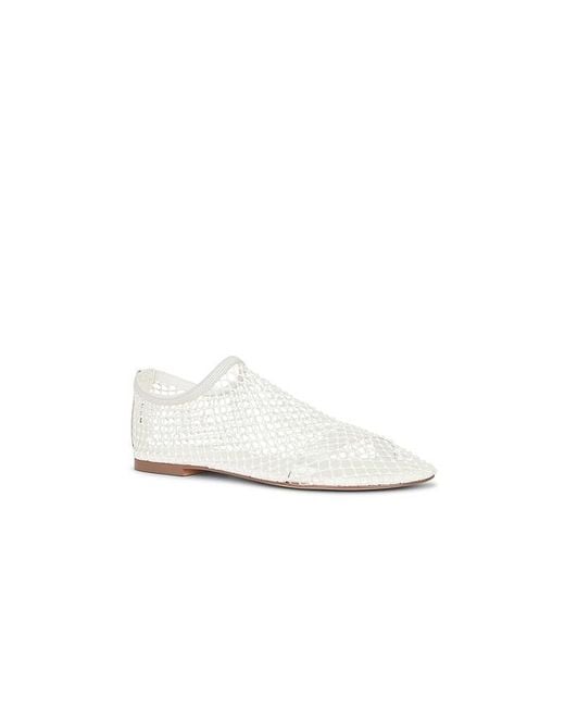 Steve Madden White Mino Flat