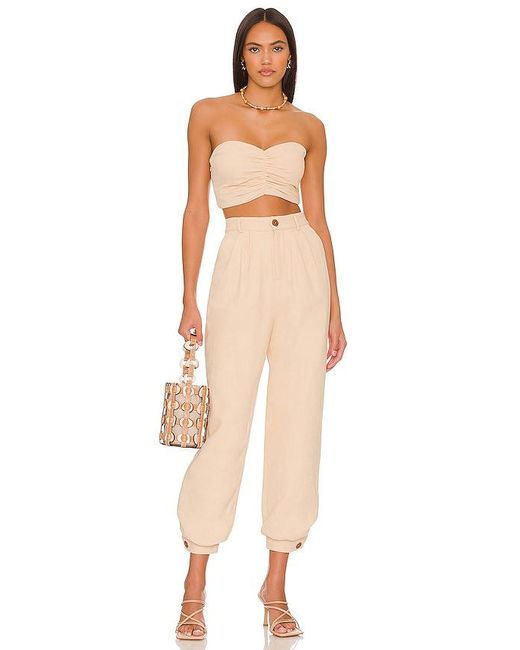 Lovers + Friends Natural Kacey Pant
