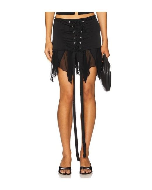 AMOR MIA Black Metamorphosis Mini Skirt