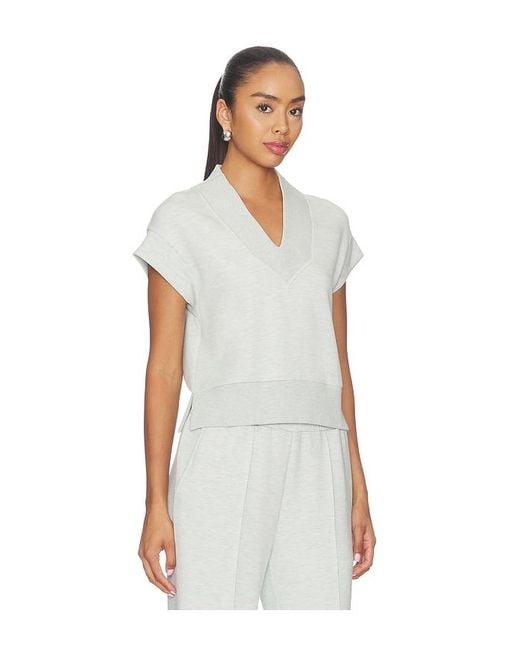 Varley White Gracee V Neck Tank Top