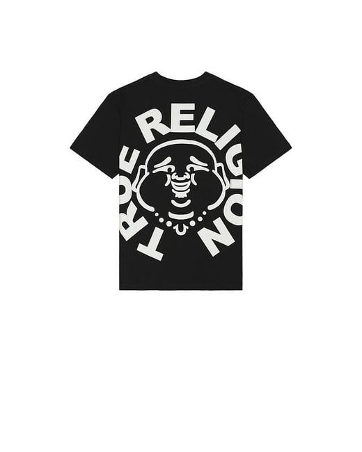 True Religion Black Buddha Face Tee for men