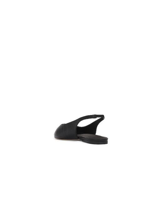 Tony Bianco Black Javier Flat