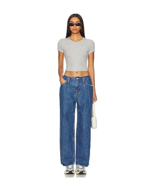 Moussy Blue Macclenny Wide Leg Jeans
