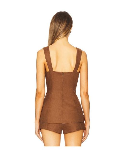 Lovers + Friends Orange Brixton Top