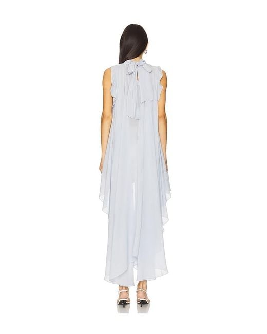 La Fuori White Gathered Halter Top