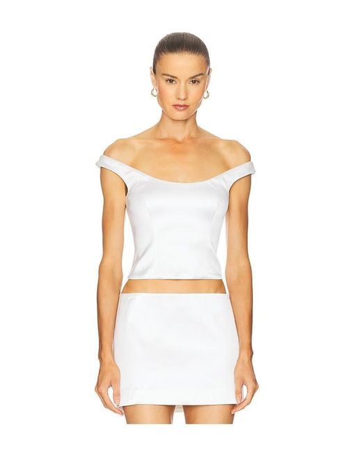 Camila Coelho White Oberteil Elora