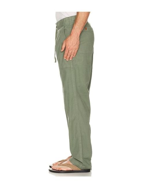 Faherty Brand Green Dune Utility Pant for men