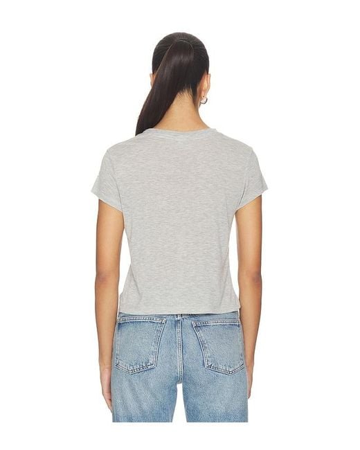 Agolde Blue Adine Shrunken Tee