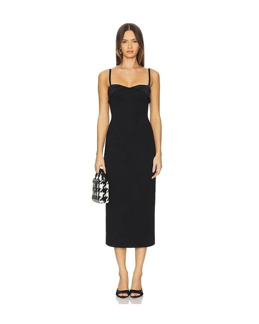 midi plain black dress Jaz Black Corduroy Midi Dress – Finery London