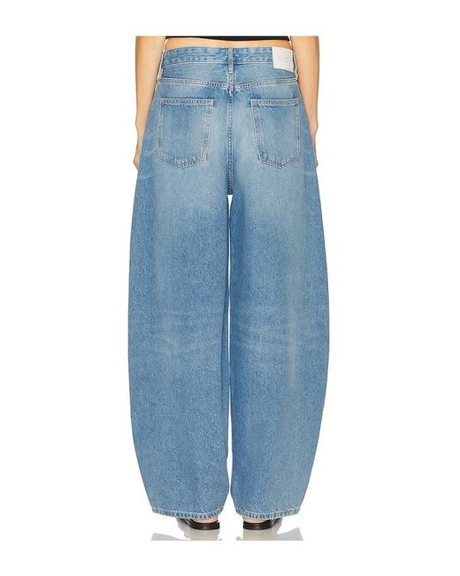 St. Agni Blue Mid Rise Balloon Jeans
