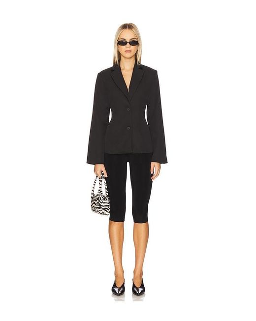 ALL THE WAYS Black Valerie Open Back Blazer