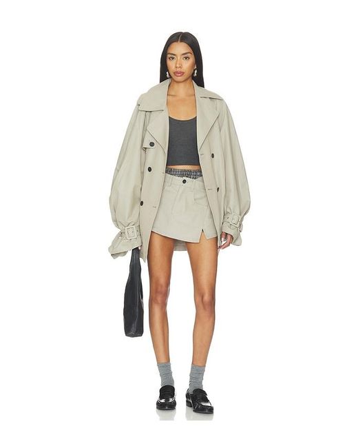 MARRKNULL Gray Two-Piece Utility Skirt