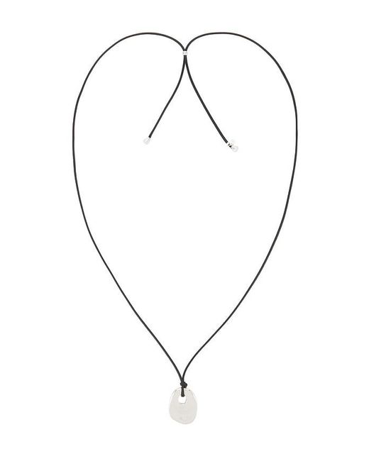Ettika Metallic Melted Edge Pendant Necklace
