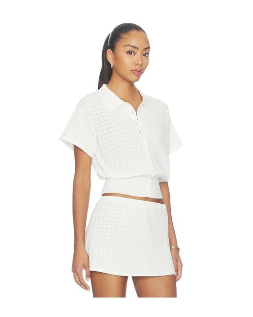 SNDY'S White Aces Top