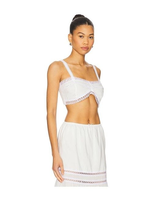 SWF White Fine Lace Bralette