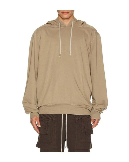 Rick Owens Natural Oversized Hoodie for men