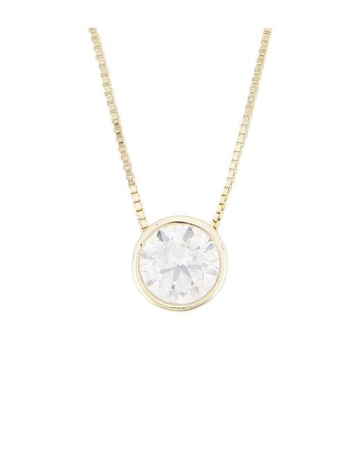 Shashi White Bezel Necklace