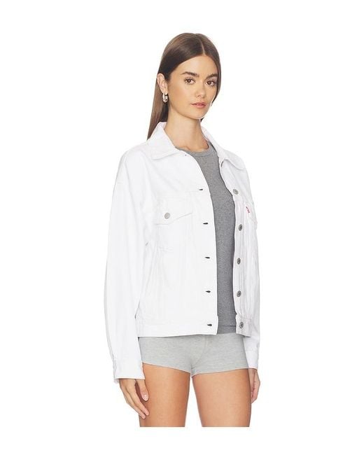 Levi's White 90S Trucker Jacket