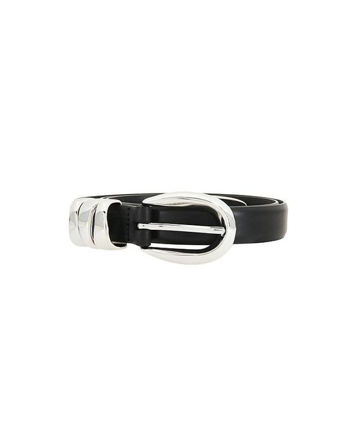 Madewell Black Triple Metal Keeper Belt