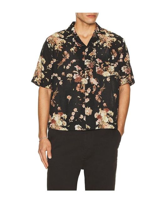 AllSaints Black Armada Shirt for men