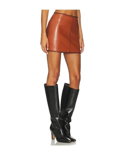 Amanda Uprichard Orange Ginger Skirt