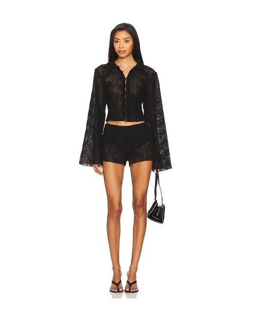 Lioness Black Babydoll Top
